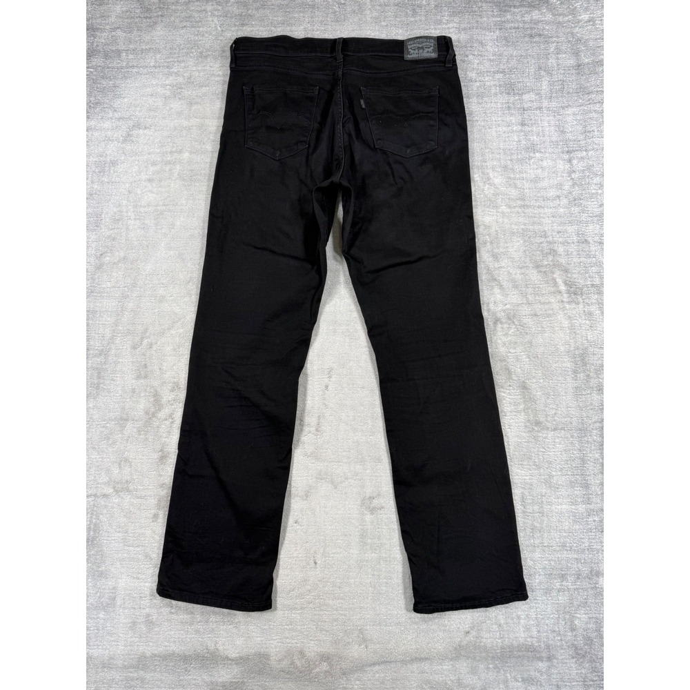 Levis Jeans Womens 32 Black 314 Shaping Straight Mid Rise Stretch Denim Trousers